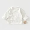 Newborn Baby Top 0-3M Delivery Room Baby Close Fitting Jacket, Soft Pure Cotton Clothing for Male and Female Babies