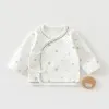 Newborn Baby Top 0-3M Delivery Room Baby Close Fitting Jacket, Soft Pure Cotton Clothing for Male and Female Babies