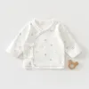 Newborn Baby Top 0-3M Delivery Room Baby Close Fitting Jacket, Soft Pure Cotton Clothing for Male and Female Babies