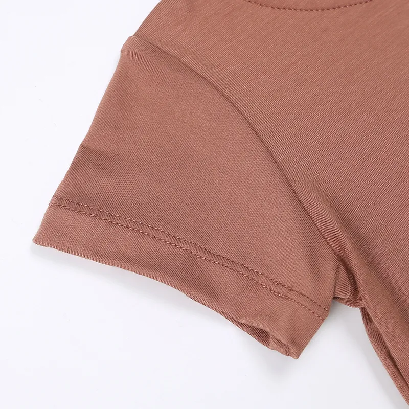 Customizing Add Your Logo Baby Boys Girls T-Shirts Newborn Bamboo Fiber Tee Tops with Pocket Toddler Summer Children Clothing