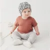 Customizing Add Your Logo Baby Boys Girls T-Shirts Newborn Bamboo Fiber Tee Tops with Pocket Toddler Summer Children Clothing