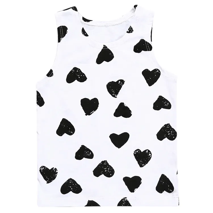 2025 Summer Infant Clothing Baby Boys Cotton Printing Sleeveless Newborn Girls Breathable Casual T-shirts Fashion Girl Tops 0-3Y