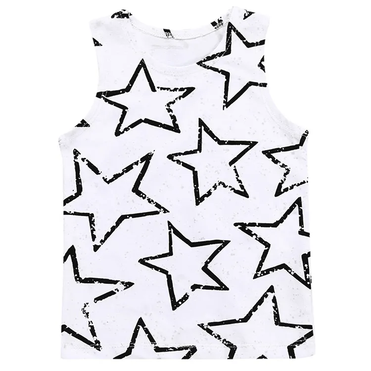 2025 Summer Infant Clothing Baby Boys Cotton Printing Sleeveless Newborn Girls Breathable Casual T-shirts Fashion Girl Tops 0-3Y