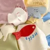 Children's Patch T-shirt 2025 New Summer Boys' Three Dimensional Elephant Short Sleeve Top Baby Thin Girls' Bottom Shirt