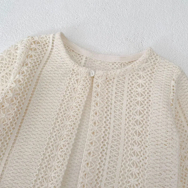 Summer new style baby clothes for 0-3 years old, baby girl starry sky hollow net long-sleeved sun-proof shirt and cardigan