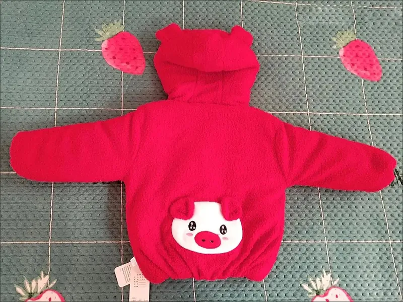 3 6 9 12 18 24 36 Months Baby Boys Jacket Autumn Winter Warm Cotton Padded Coats For Girl Cute Elephant Plush Princess Outerwear