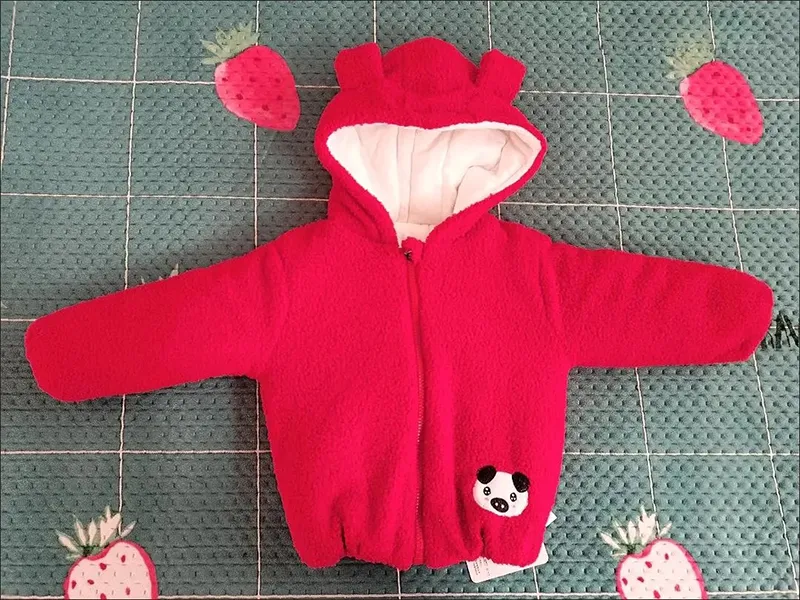 3 6 9 12 18 24 36 Months Baby Boys Jacket Autumn Winter Warm Cotton Padded Coats For Girl Cute Elephant Plush Princess Outerwear