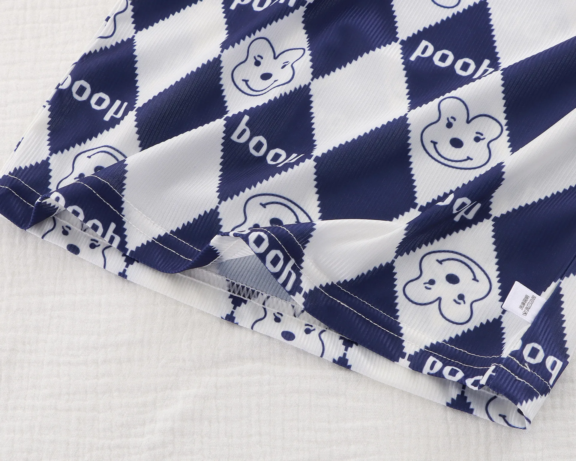 Children Clothing Set Boys and Girls' Clothes Summer Ice Silk Short Sleeved Baby 2Pcs Sets Toddler Loungewear Soft Pajamas 1-7Y