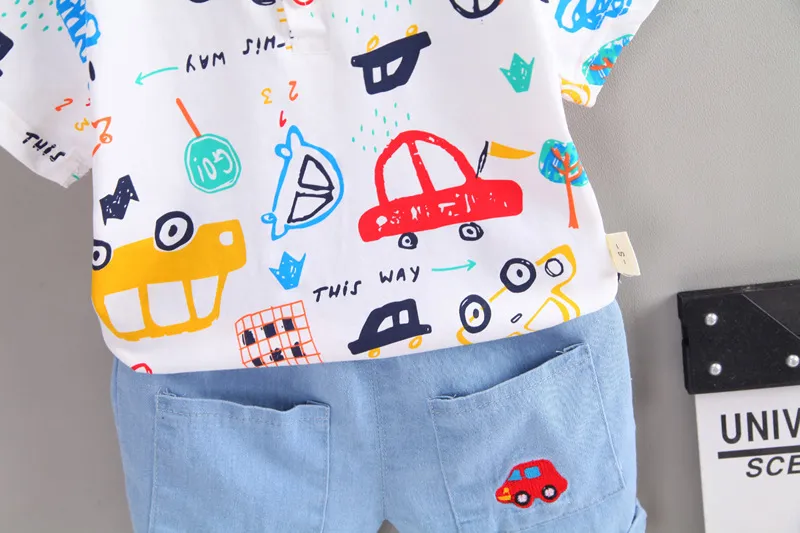 New Summer Baby Girls Clothes Suit Fashion Children Boys Cotton T-Shirt Shorts 2Pcs/Sets Toddler Casual Clothing Kids Tracksuits