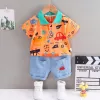 New Summer Baby Girls Clothes Suit Fashion Children Boys Cotton T-Shirt Shorts 2Pcs/Sets Toddler Casual Clothing Kids Tracksuits