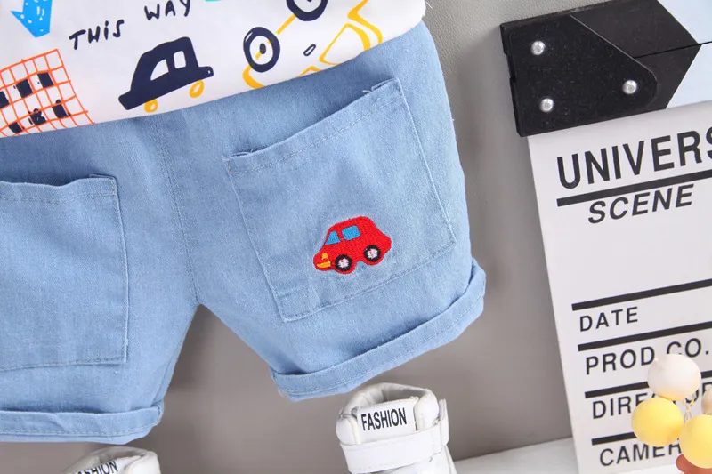 New Summer Baby Girls Clothes Suit Fashion Children Boys Cotton T-Shirt Shorts 2Pcs/Sets Toddler Casual Clothing Kids Tracksuits