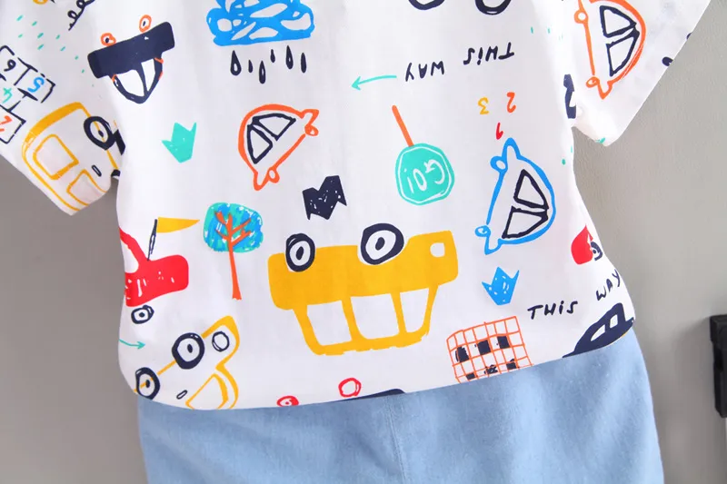 New Summer Baby Girls Clothes Suit Fashion Children Boys Cotton T-Shirt Shorts 2Pcs/Sets Toddler Casual Clothing Kids Tracksuits