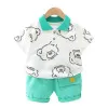 New Summer Baby Girls Clothes Suit Children Boys Fashion Cartoon T-Shirt Shorts 2Pcs/Sets Toddler Casual Costume Kids Tracksuits
