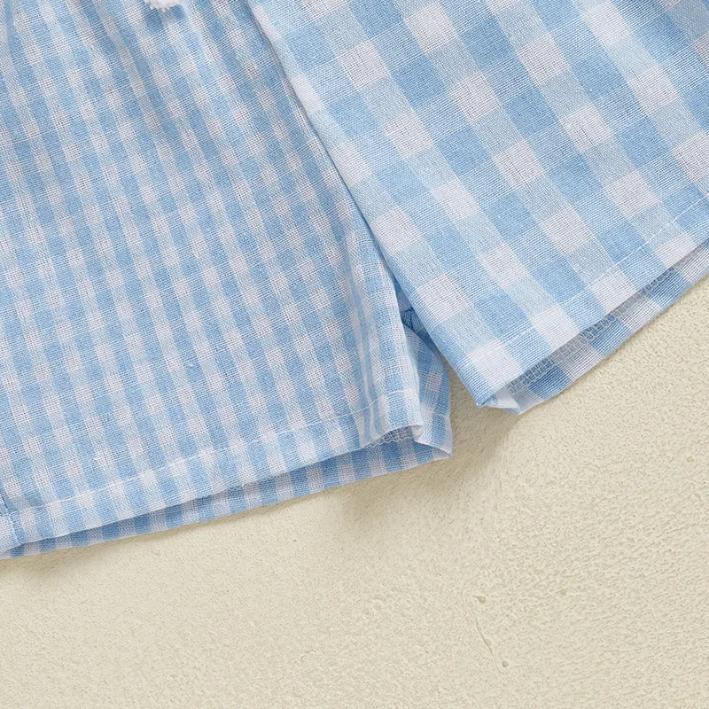 Boys Summer Outfits Sleeveless Tank Tops and Shorts Set with Letter Pattern Elastic Waist and Matching Hat - 3 Piece