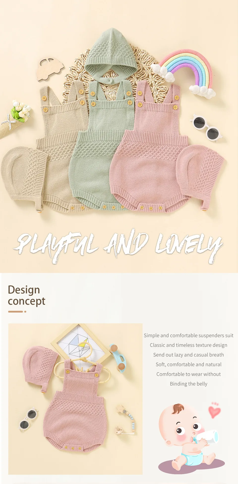 Baby Bodysuits Sleeveless Newborn Boys Girls Solid Color Onesie Hats Outfits Sets 2pcs Infant Unisex Playsuits Children Clothes