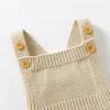 Baby Bodysuits Sleeveless Newborn Boys Girls Solid Color Onesie Hats Outfits Sets 2pcs Infant Unisex Playsuits Children Clothes