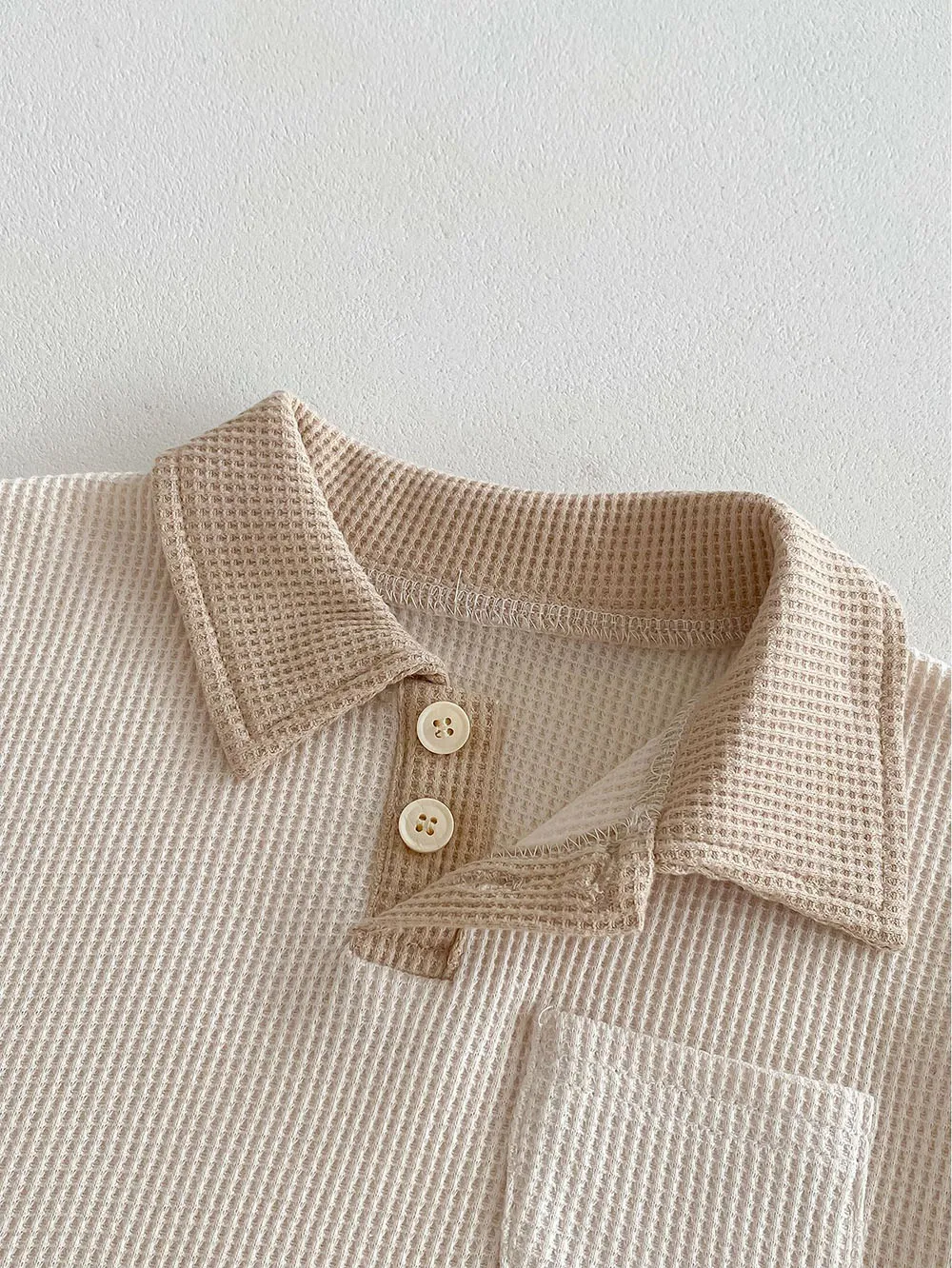 Summer Baby Clothes Set Turn Down Collar T-shirt And Shorts 2Pcs For Boys Toddler Tracksuit Outfit