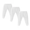 3Pcs Sets Baby Pants 0 To 12 Months Boys Girls Cotton Leggings Pants Solid Color Bind Foot Elastic Waist Trousers Baby Outfits