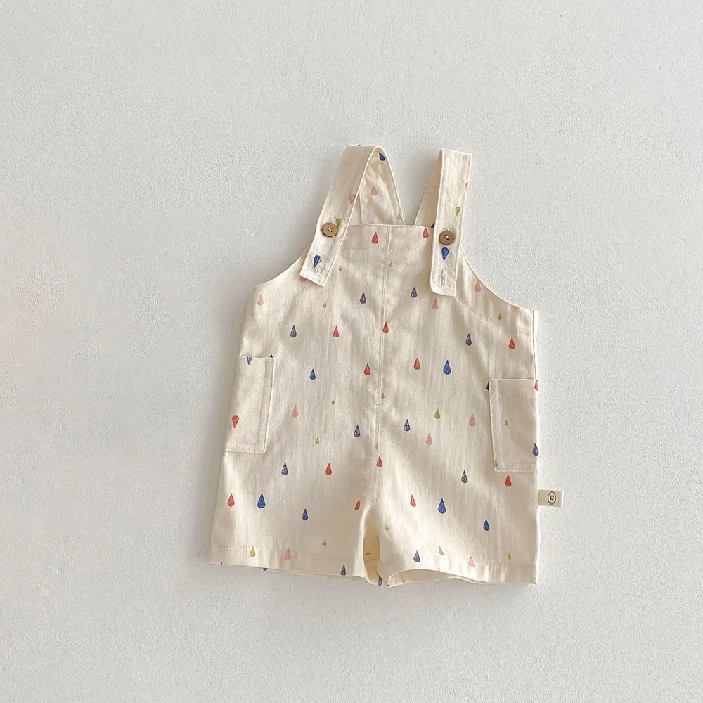 Unisex Spring New Kids Clothes Fashion Overalls Polk Dot Jumpsuits Striped Overalls Children Play Suit