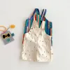 Unisex Spring New Kids Clothes Fashion Overalls Polk Dot Jumpsuits Striped Overalls Children Play Suit