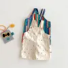 Unisex Spring New Kids Clothes Fashion Overalls Polk Dot Jumpsuits Striped Overalls Children Play Suit