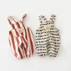 MILANCEL Baby Rompers Striped Baby Overall Bear Doll Infant Girls Jumpsuits Boys Clothes