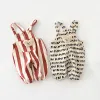 MILANCEL Baby Rompers Striped Baby Overall Bear Doll Infant Girls Jumpsuits Boys Clothes