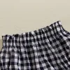 Summer Newborn Baby Elastic Waist Shorts Casual Plaid Print Toddler Bloomers PP Pants Cotton Soft Triangle Baby Girl Shorts