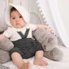 Summer Baby Shorts with Straps Knitted Cotton Toddler Suspender Trousers Kids Bottoms Infant Overalls for Girls Boys