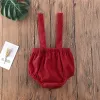0-24months Baby Summer Suspender Shorts Adjustable Overall With Button Strap Loose Shorts Rompers For Girl And Boy