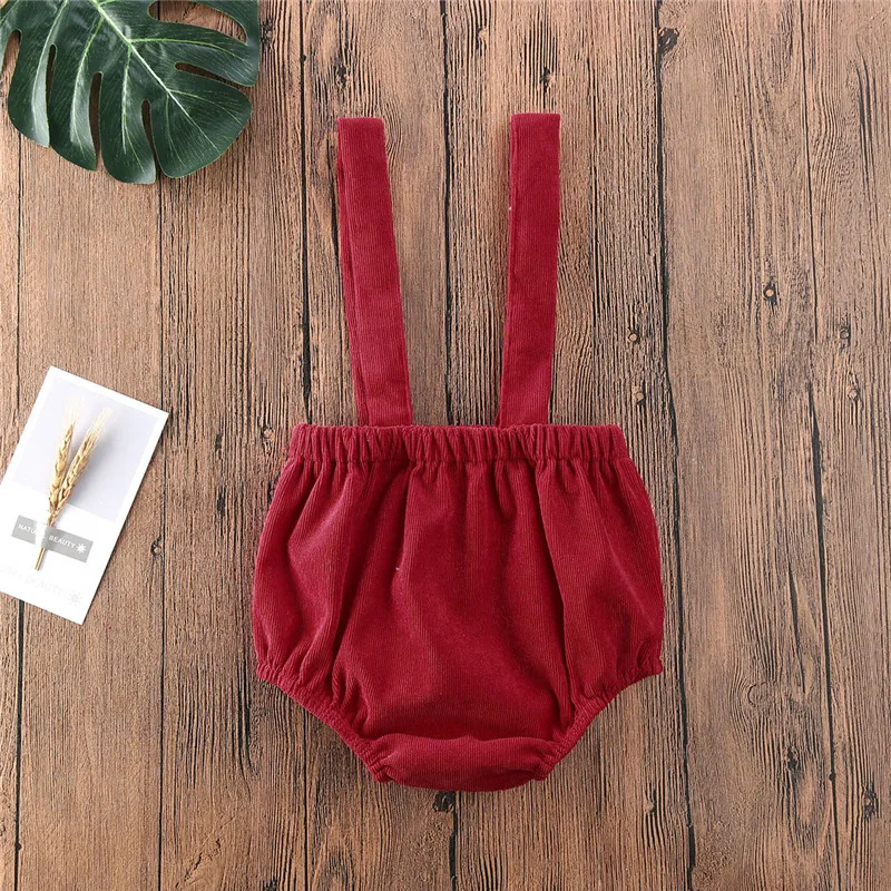 0-24months Baby Summer Suspender Shorts Adjustable Overall With Button Strap Loose Shorts Rompers For Girl And Boy
