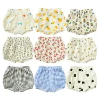2025 Toddler Baby Summer Shorts Cotton Linen Cartoon Breathable Children Lounge Clothes for 3M-6T Boy Girl Korean Cute PP Pants