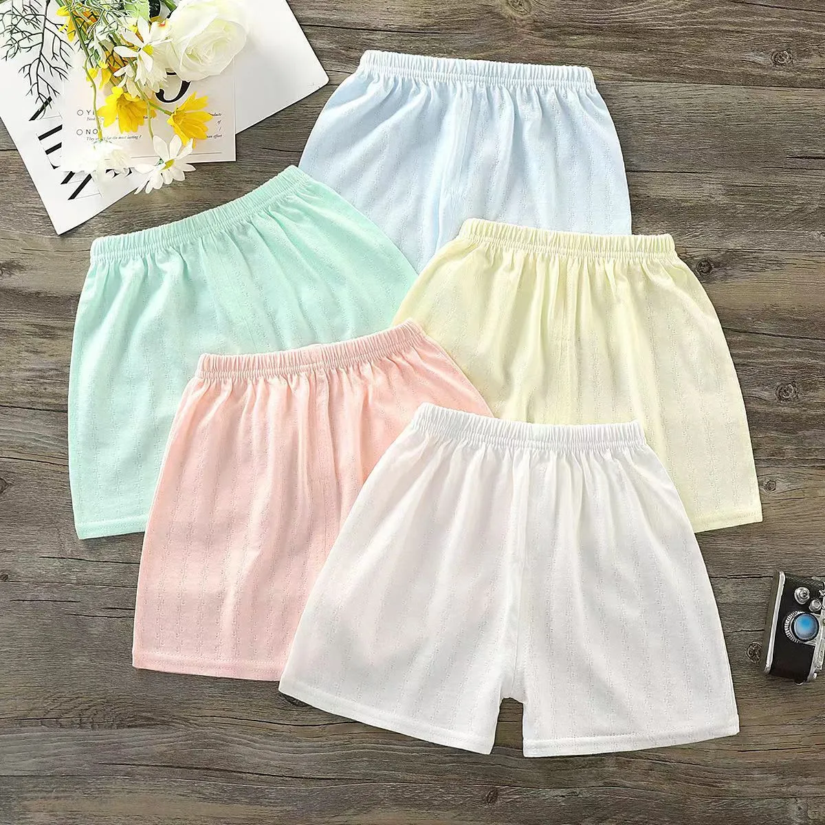 Summer newborn baby boys girls cloth outfits casual sports shorts for infant baby clothing elastic bands soft cotton thin shorts