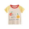2025 Summer Short Sleeve T-shirts For Girls Printed Letter Baby Girl Tops 2-8 Years Kids Girl T Shirts Child Little Girl Clothes