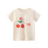 2025 Summer Short Sleeve T-shirts For Girls Printed Letter Baby Girl Tops 2-8 Years Kids Girl T Shirts Child Little Girl Clothes
