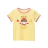 2025 Summer Short Sleeve T-shirts For Girls Printed Letter Baby Girl Tops 2-8 Years Kids Girl T Shirts Child Little Girl Clothes