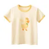 2025 Summer Short Sleeve T-shirts For Girls Printed Letter Baby Girl Tops 2-8 Years Kids Girl T Shirts Child Little Girl Clothes