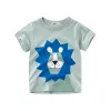 OLEKID 2025 Summer Children Boys Clothing Printed Cartoon Boys T-Shirts 2-8 Years Kids Baby Boy Tops Short Sleeve Toddler Tees