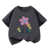 Girls Summer T Shirts 2025 Cotton Graphic Tees for Baby Short-sleeve Kids Tops Toddler Children Shirts Boys T-Shirt