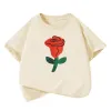 Girls Summer T Shirts 2025 Cotton Graphic Tees for Baby Short-sleeve Kids Tops Toddler Children Shirts Boys T-Shirt