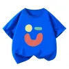 Girls Summer T Shirts 2025 Cotton Graphic Tees for Baby Short-sleeve Kids Tops Toddler Children Shirts Boys T-Shirt