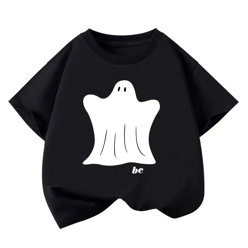 Boys T-shirts 2025 Summer Tops for Kids Short-sleeve Girls Tees Candy Color Children Shirts Cotton Teenager School Outfits