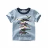 2 3 4 5 7 9 Years Summer Baby Boys Short Sleeve T-shirt Children Kids Cotton Cartoon Tops For Little Boys KF1022