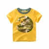 2 3 4 5 7 9 Years Summer Baby Boys Short Sleeve T-shirt Children Kids Cotton Cartoon Tops For Little Boys KF1022