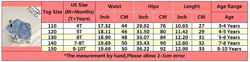 New Summer Kids Short Denim Shorts for Girls Fashion Girl Elastic Waist Blue Short Jeans Korean Version Children Shorts Pants