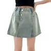 Girls Denim Shorts 2024 New Summer Thin Culottes for Children Korean Version Children Short Skirt Hot Pants