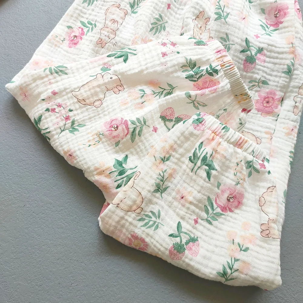 Summer Boys Girls Cotton Linen Pants Casual Baby Kids Loose Harem Pants Girl Breathable Pant Children Clothing