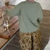 2025 Spring New Children Loose Trousers Cotton Girls Graffiti Camouflage Pants Boys Fashion Casual Pants Kids Clothes