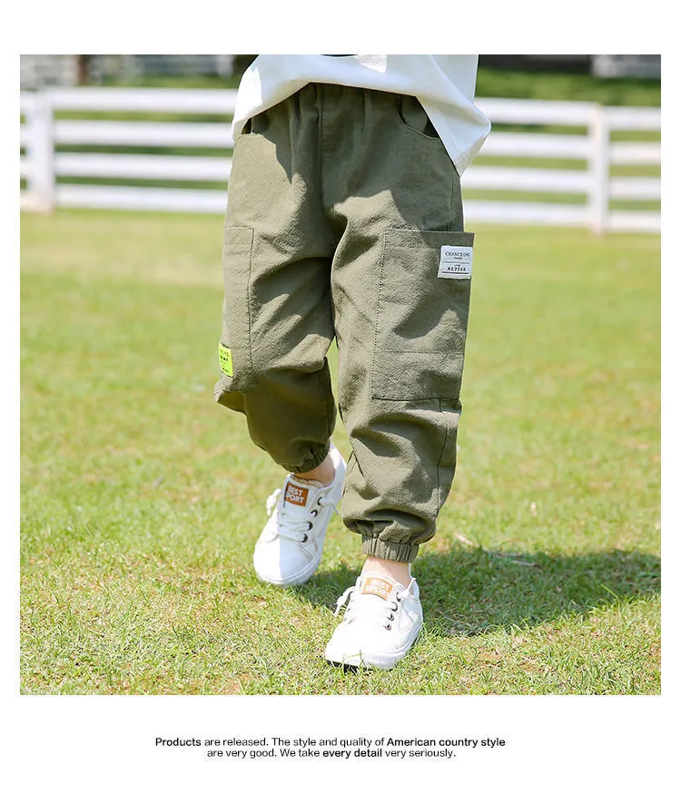 Baby Boy Pants for Kids Trousers Cotton and Linen