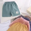 1-5 Years Old Summer Kids Wears Children's Shorts Baby Boy Cotton Linen Pants Boys Girls Pant Cartoon Children Casual Pants